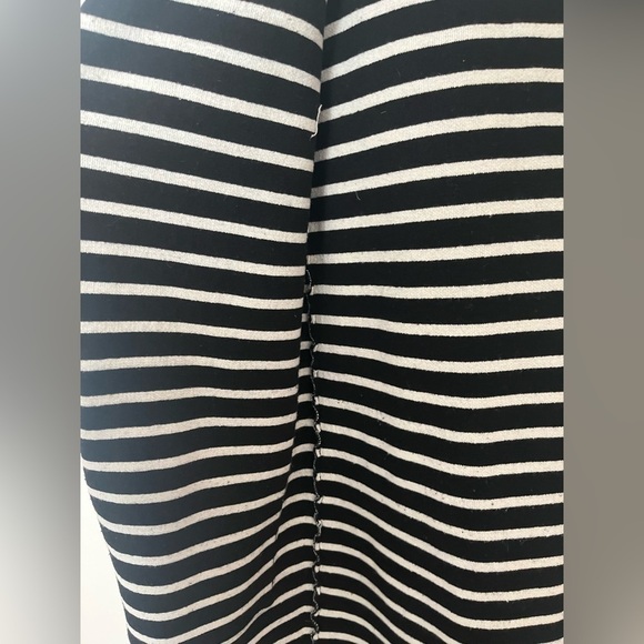 Anthropologie MOTH black and white Stripe Pop Print Long Cardigan Vest Duster - Picture 11 of 11